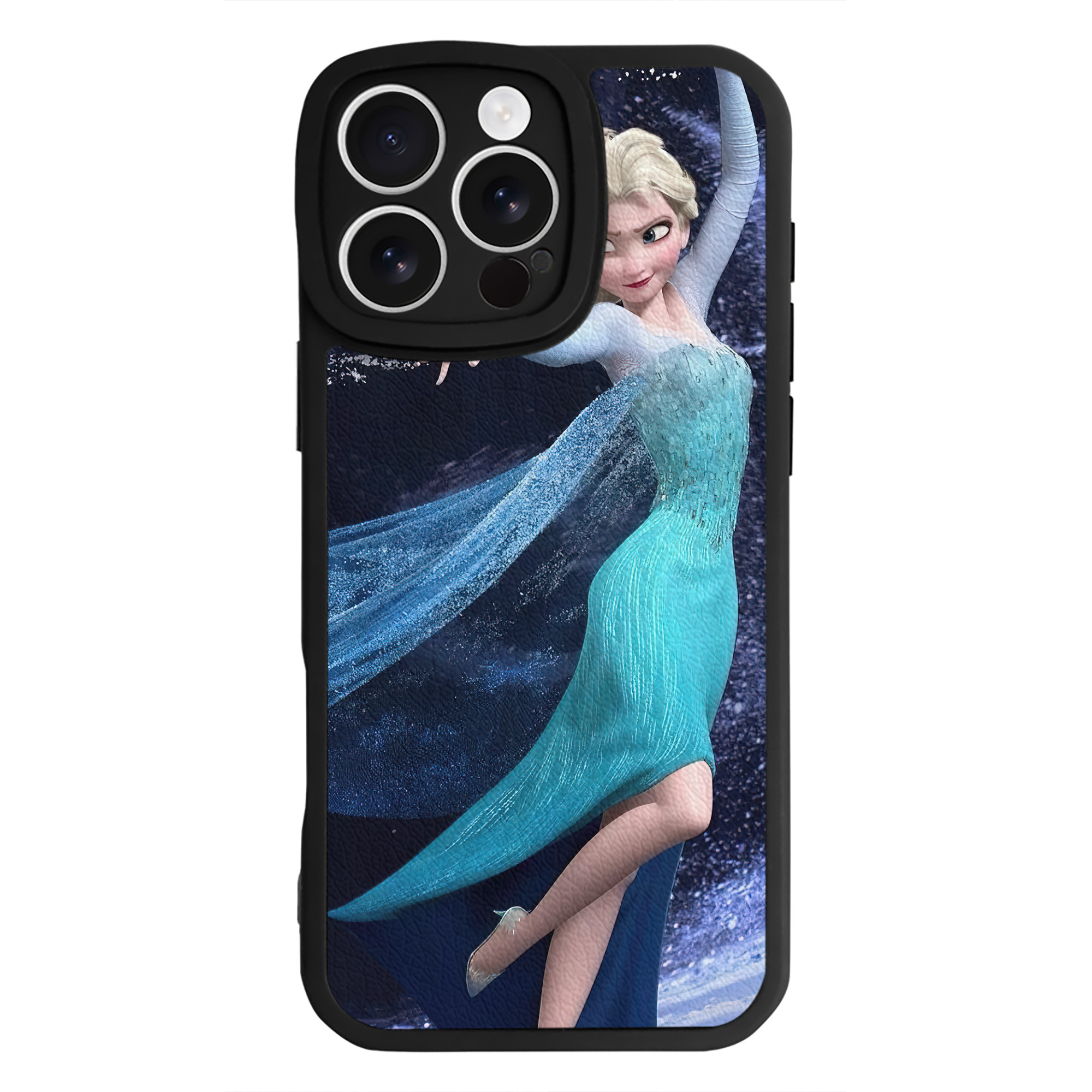 （画像用） アナと雪の女王 アンナ エルサ Frozen Anna Elsa 【iPhone 16シリーズ対応】シリコンスマホケース（レザー調） 材質：シリコン